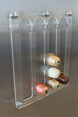 Nespresso Jacobs Uyumlu Kapsül Kahve Standı (MIKNATISLI ŞEFFAF)