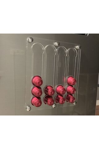 Nespresso Jacobs Uyumlu Kapsül Kahve Standı (MIKNATISLI ŞEFFAF)