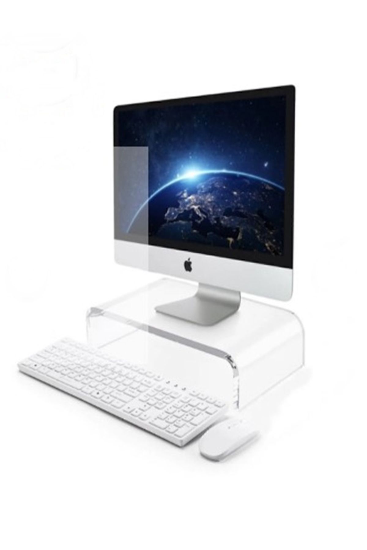 Seha Pleksi Akrilik Şeffaf Masaüstü Monitör Yükseltici 30x20