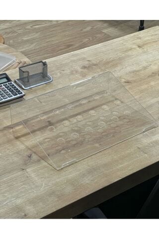 Laptop Yükseltici Şeffaf Arilik Pleksi Laptop Organizeri Desteği