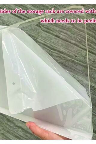 40cm X 10cm Pleksi Raf Şeffaf Çok Amaçlı Kullanıma Uygun