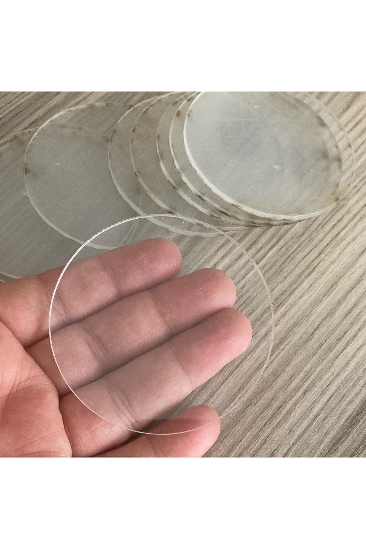 25 Adet Şeffaf Pleksi 7 Cm Nişan ,nikah Hediyelik Boş Şeffaf Pleksi Süslemeye Uygun