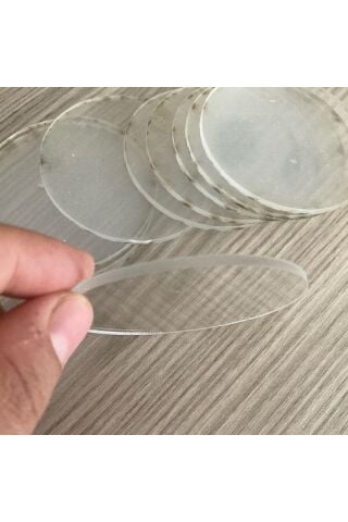 25 Adet Şeffaf Pleksi 7 Cm Nişan ,nikah Hediyelik Boş Şeffaf Pleksi Süslemeye Uygun