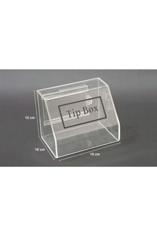 Pleksi Tip Box Bahşiş Kutusu Şeffaf 15X10Xh12 Cm Sv034-1