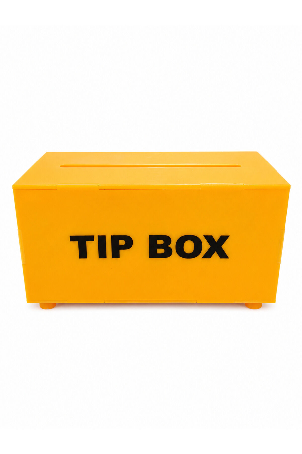 Kilitli Pleksi Tip Box Bahşiş Kutusu Sarı 20X13Xh12 Cm