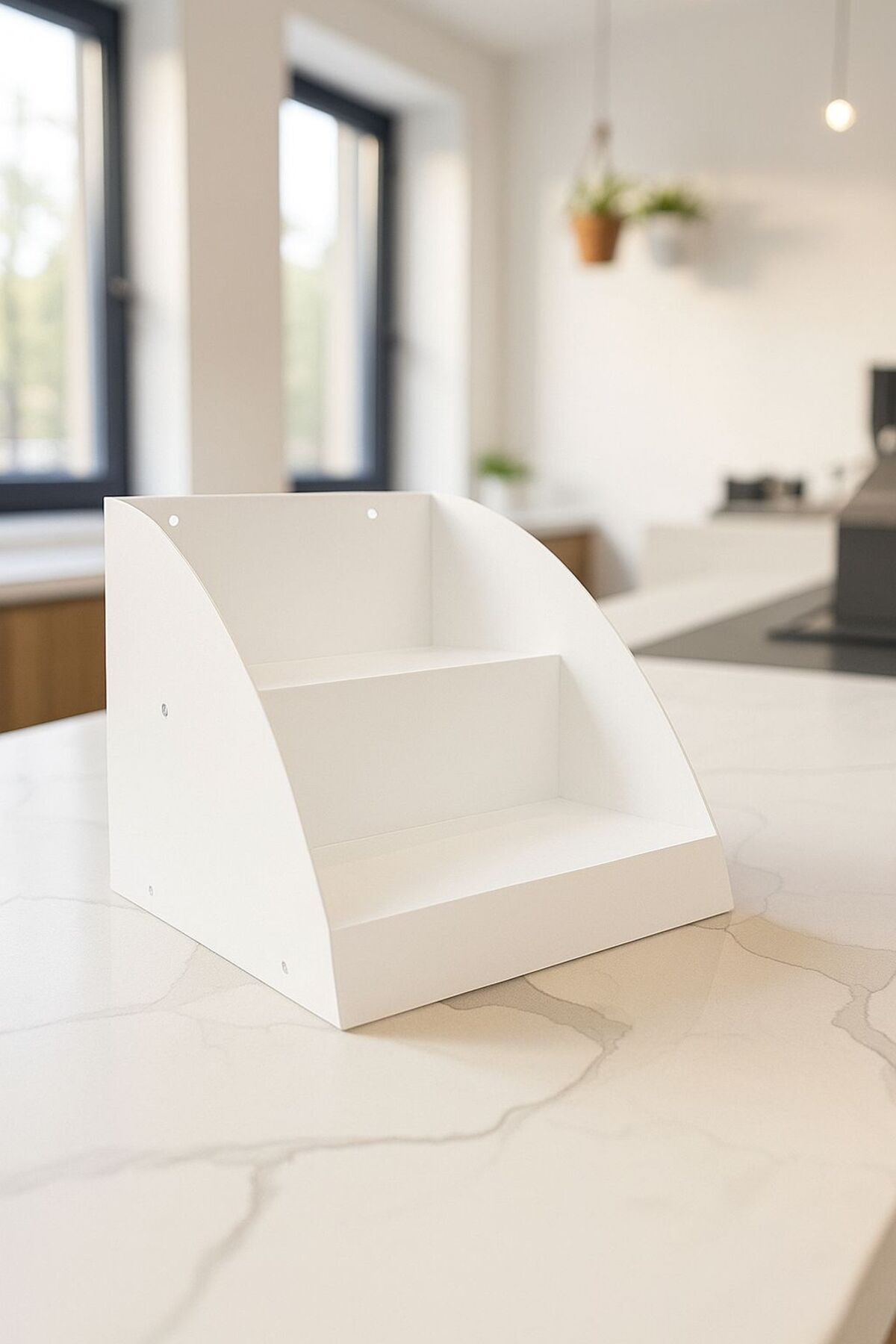 Kasaönü , Bar Önü ,tezgah Önü Aperatif Standı , Tezgahönü Organizer Raf 25 Cm 2 Katlı Model