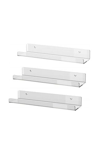 Pleksi Takı Oje Baharatlık Düzenleyici Raf 2 Adet Genişlik 40cm X 10cm
