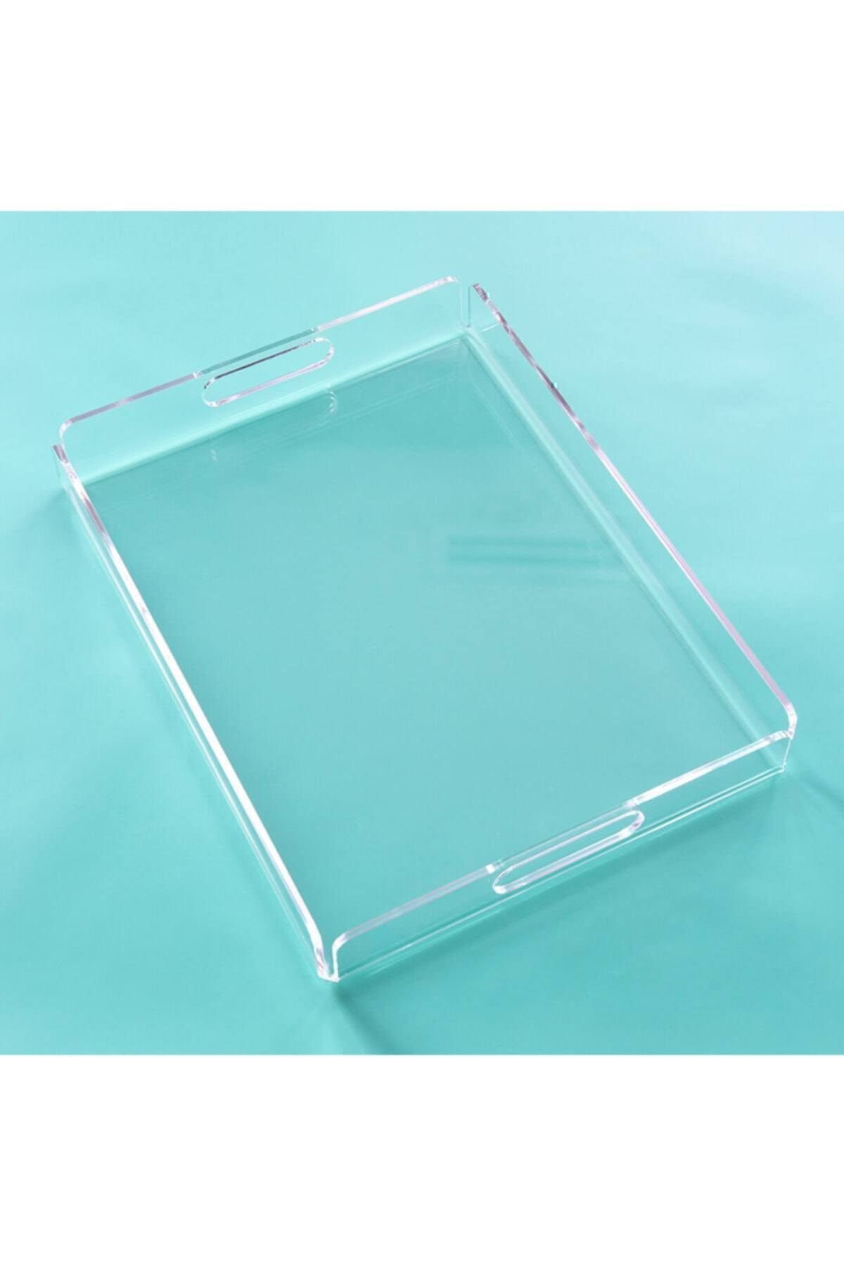 Seha Pleksi tepsi 35cmx45cm Sunum Tepsisi Şeffaf