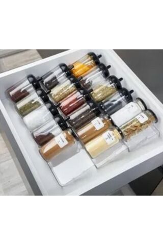 Nisba Ticaret Ürünü 3 Lü 30x10 Cm Ayarlanabilir Çekmece Içi Baharatlık Düzenleyicisi (3 ADET ÜRÜN)