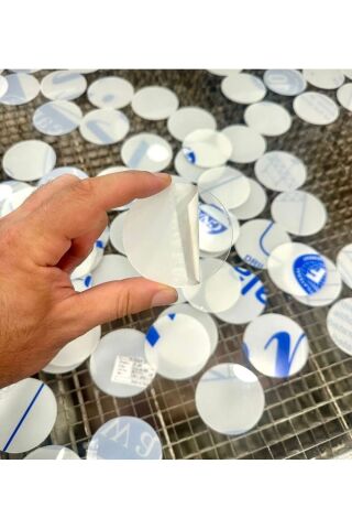 MAGNET YAPIMINA UYGUN 7 CM ŞEFFAF BOYANABİLİR YUVARLAK PLEKSİ 20 ADET