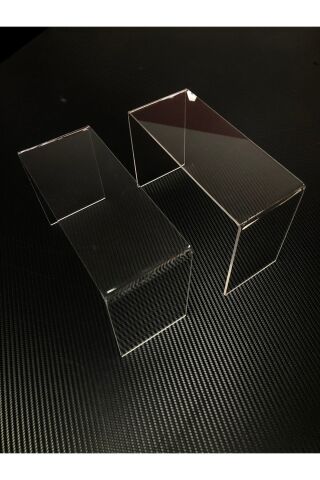Şeffaf Pleksi Yükseltici Sergileme Standı 10x10 Cm 2’li Set