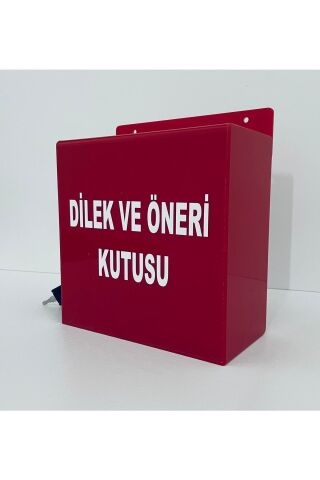 Pleksi Dilek & Öneri Kutusu (KIRMIZI)