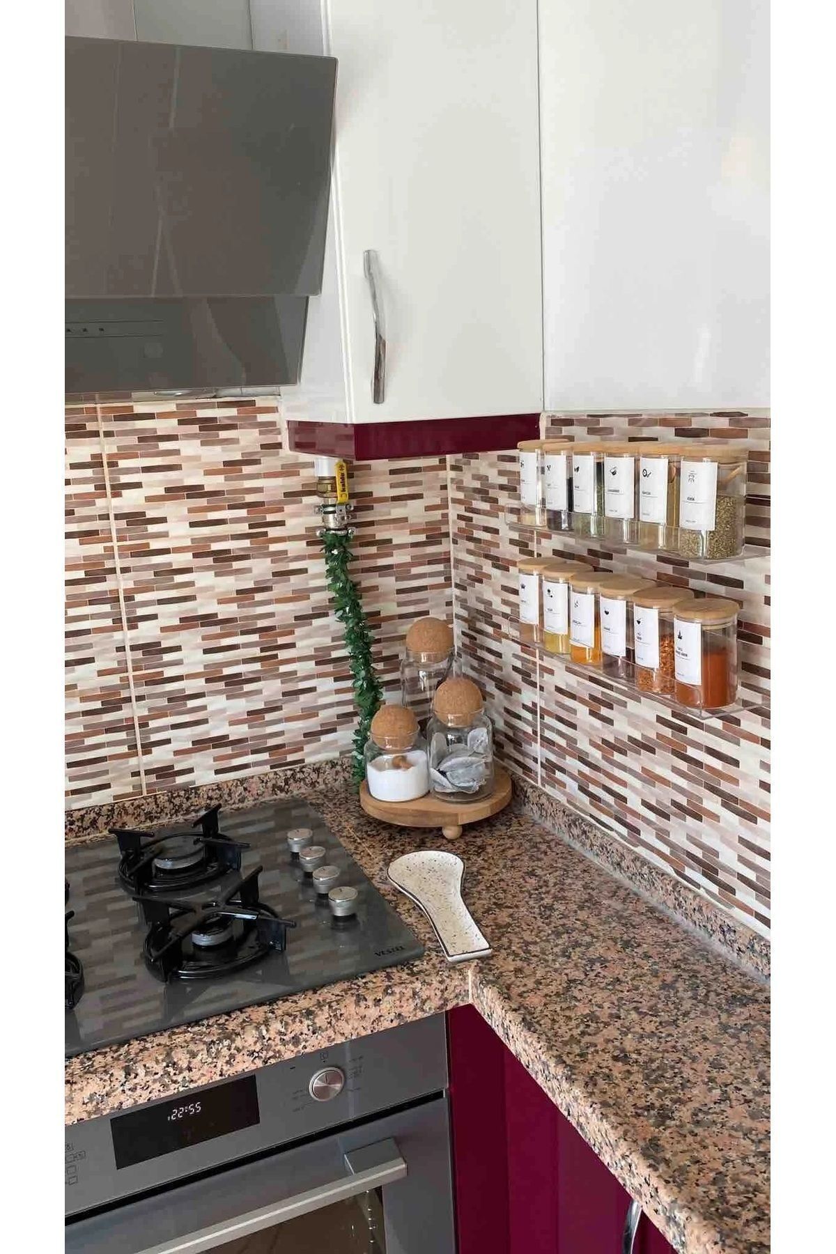 Mutfak Düzenleyici Pleksi Raf 60 cm x 10 cm ( 2 ADET )